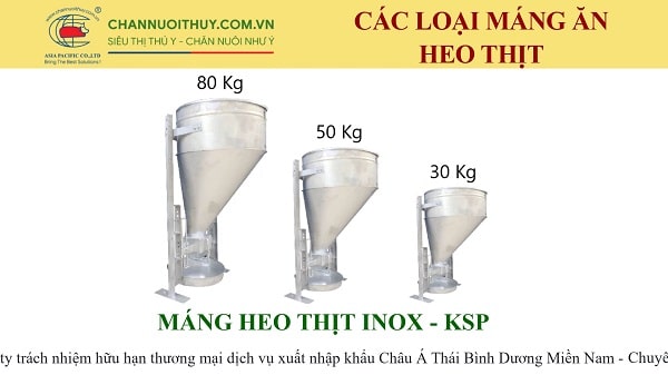 Máng ăn tự động cho heo loại 1,2,3 bao bằng inox giá rẻ 4 Máng heo