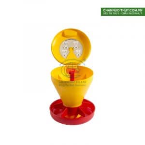 Máng tập ăn Mini HopperPan, dung tích 5 kg có nắp đậy tránh ẩm cám 2 Máng tập ăn Mini Hopper Pan