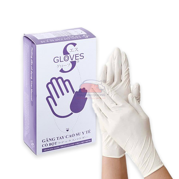Găng tay y tế có bột SGloves chắc chắn