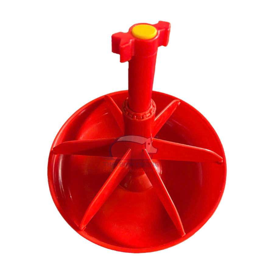 Máng tập ăn heo con bằng nhựa 6 cánh 30cm DQ