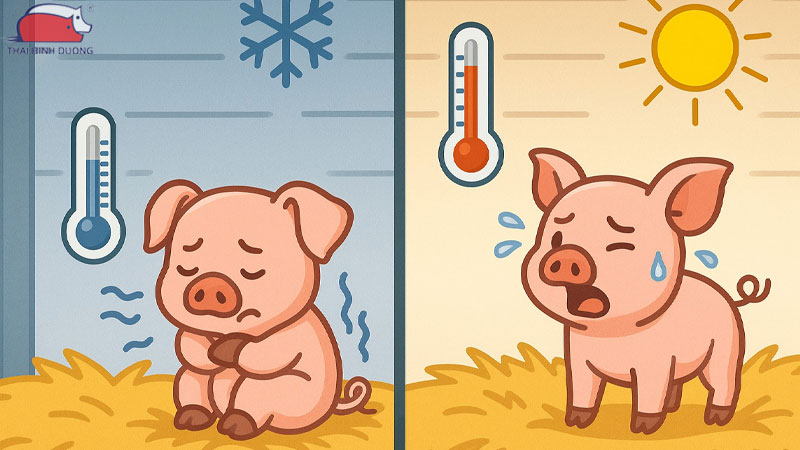 Nhiệt độ thích hợp cho heo thịt tăng hiệu quả trong chăn nuôi