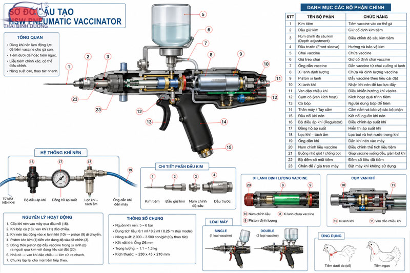 Máy tiêm tự động là gì? Cấu tạo và nguyên lý hoạt động